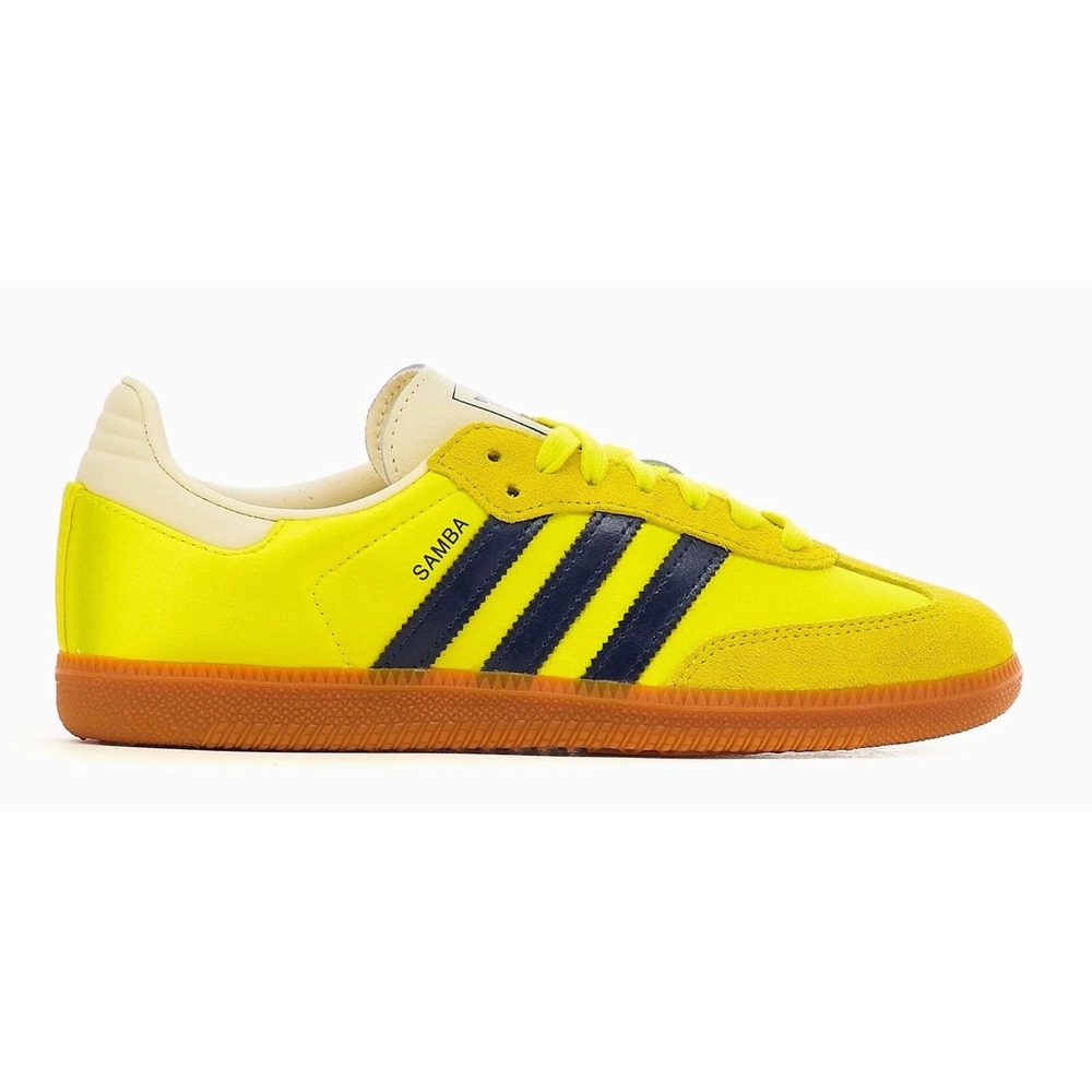 Women's 7.5 Adidas originals SAMBA OG W Sneakers JI2594 Shock Yellow/Black Shoes